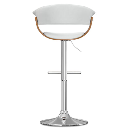 Sheldon - Adjustable Swivel Bar Stool - White