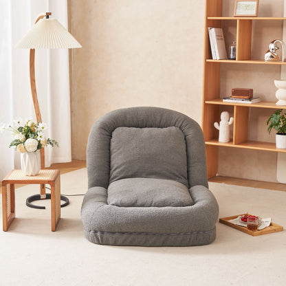 Triple Fold Down Metal Gray Sofa - Gray