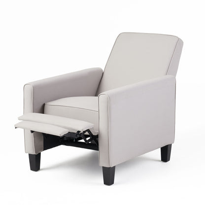 Linen Push Back Chair For Elegant Home - Gray