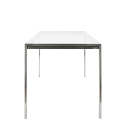 Fuji - Contemporary Dining Table I Glass Top - Clear