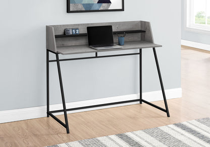 Computer Desk For Home Office, Laptop, Storage Shelves - Gray