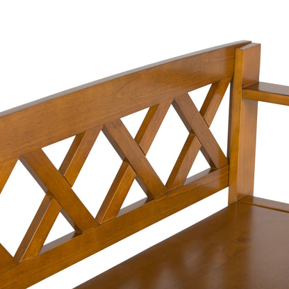 Amherst - Entryway Storage Bench - Light Avalon Brown
