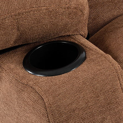 Massage Recliner Chair Sofa With Heating Vibration - Brown