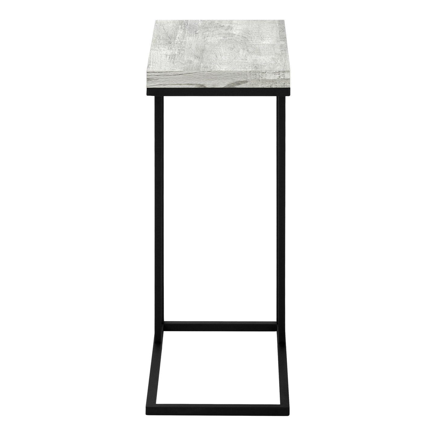 Accent Table, C - Shaped, Contemporary Stylish - Gray