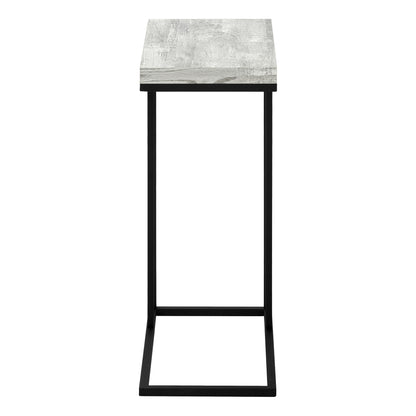 Accent Table, C - Shaped, Contemporary Stylish - Gray