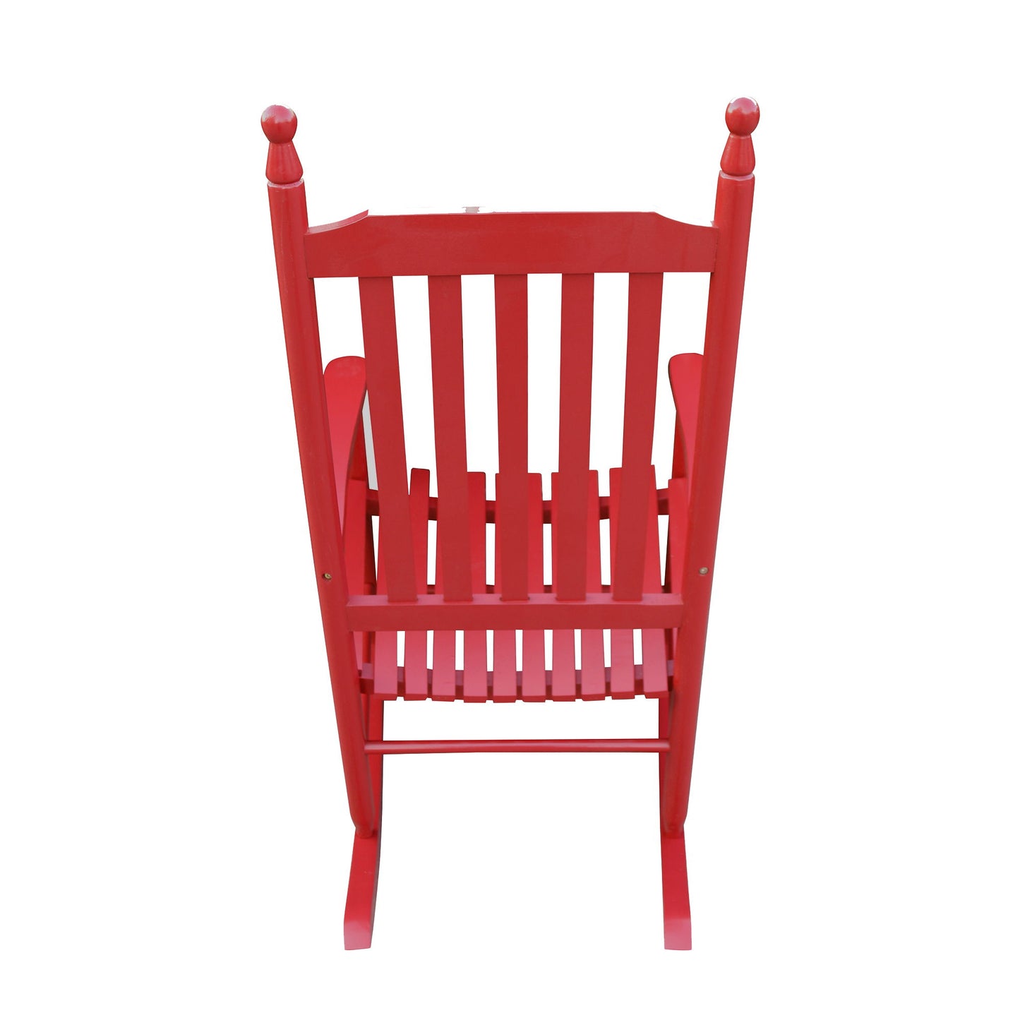 Wooden Porch Rocker Chair - Rose Red