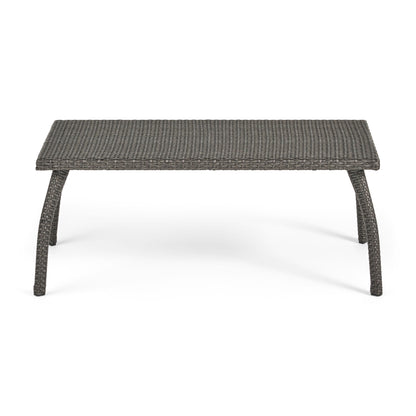 Honolulu - Modern 4 Pieces Wicker Seating Set - Gray
