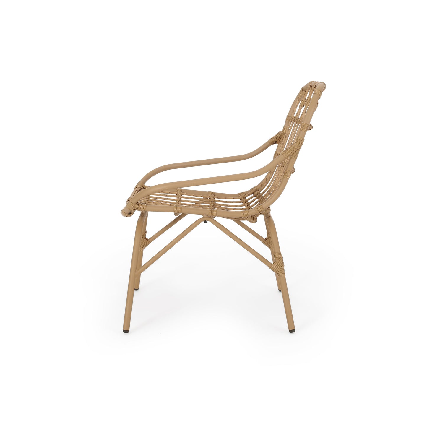 Monsoon Outdoor Accent Chair With Open Weave Design - Light Brown