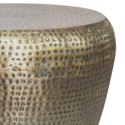 Preston - Metal Side Table - Antique Gold