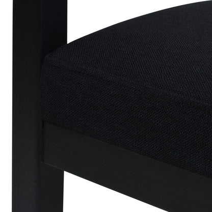 Americana - Mid-Century Modern Cane Back Counter Stool - Jet Black