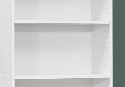 Bookshelf, Bookcase, 6 Tier, For Office, Transitional - White