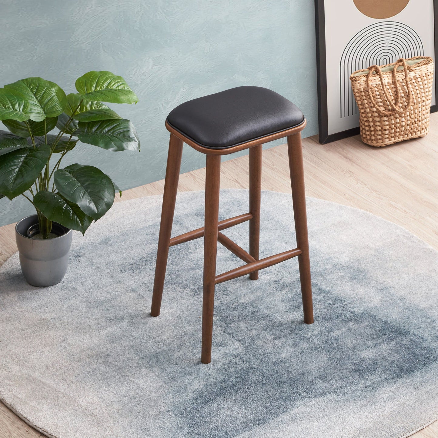 Jason - Bar Stool - Black / Brown