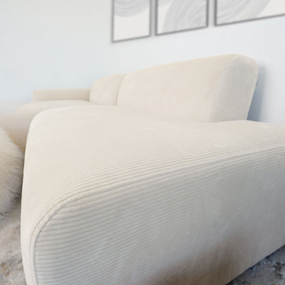 Mar - Sectional Sofa Left Facing - Cream
