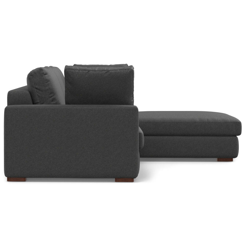 Charlie - Deep Seater Right Sectional Sofa - Gray
