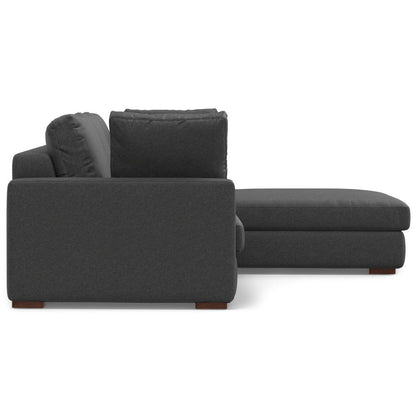 Charlie - Deep Seater Right Sectional Sofa - Gray