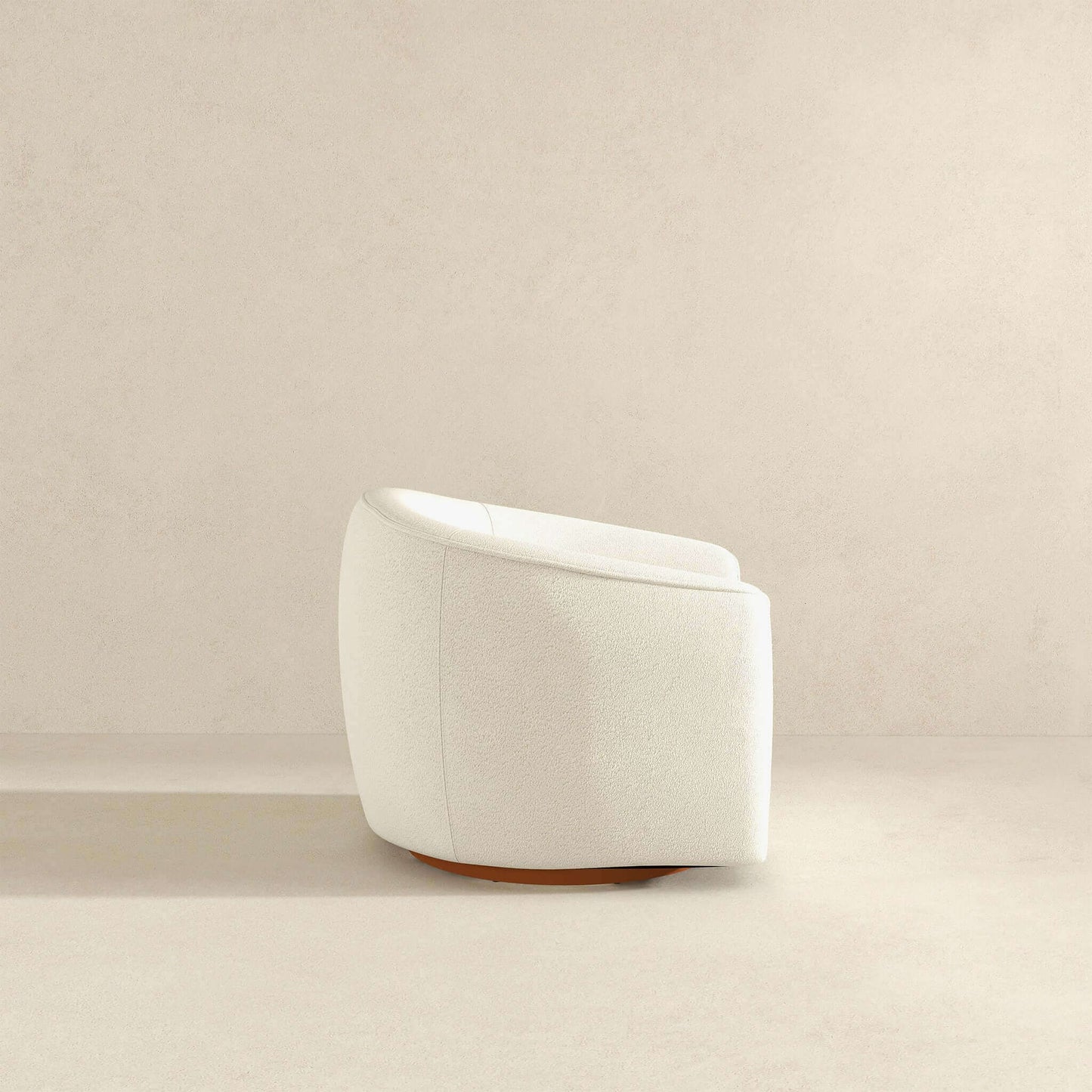 Elise - Mid-Century Modern Swivel Chair - White