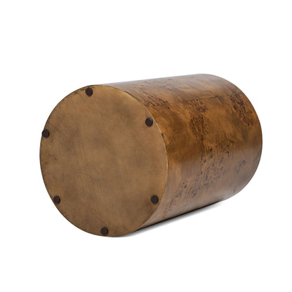 Nebula - Accent Pillar Side Table - Medium Brown