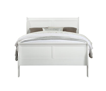 Louis Philippe - Twin Bed - White
