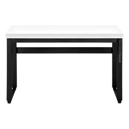 Computer Desk, Home Office, Standing, Adjustable, Laptop, Contemporary And Modern - White / Black
