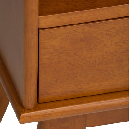 Draper - Mid Century Bookcase And Storage Unit - Teak Brown