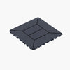 New Style Patio Deck Tiles, Diy Module Interlocking Decking Tiles Floor Tile Outdoor And Indoor, Easy And Quick Installation Court Tiles For Porch Poolside Balcony Backyard 44 Pieces - Dark Gray
