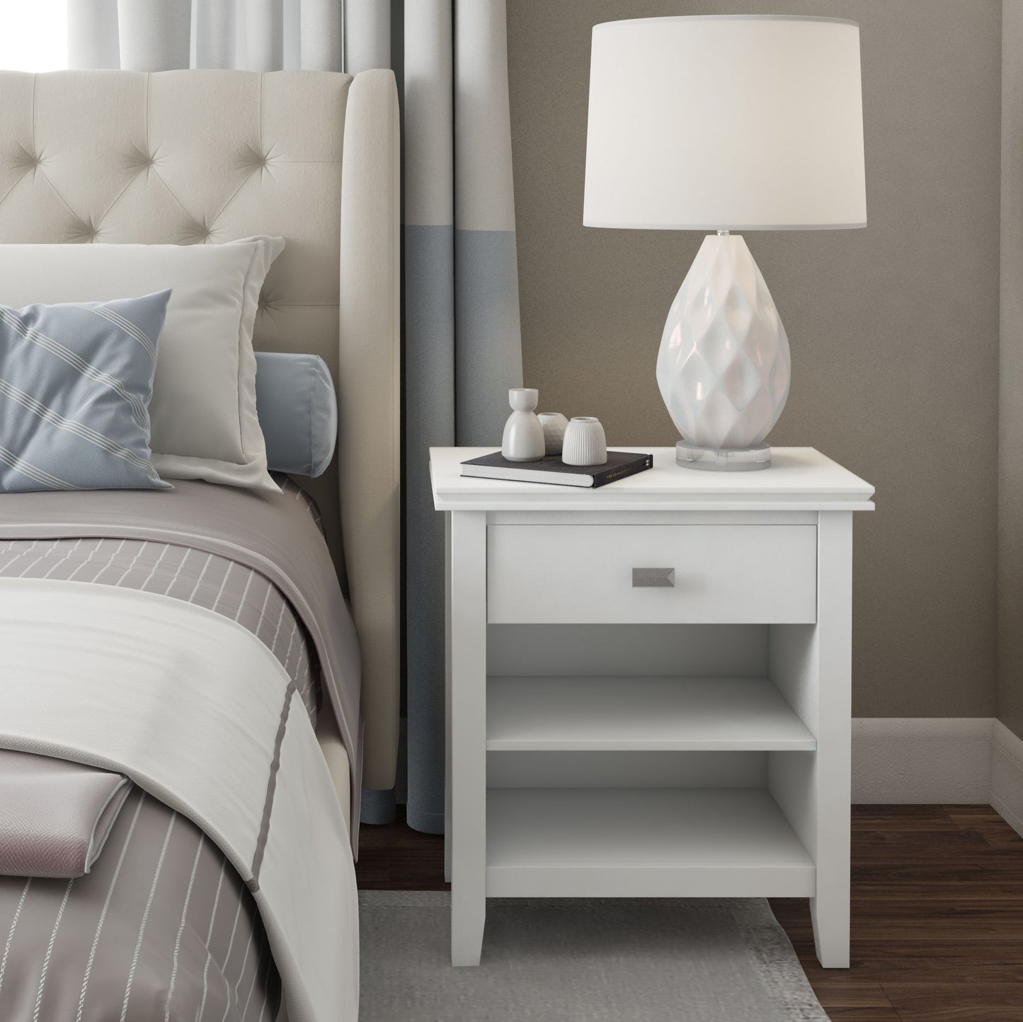 Artisan - Bedside Table - White