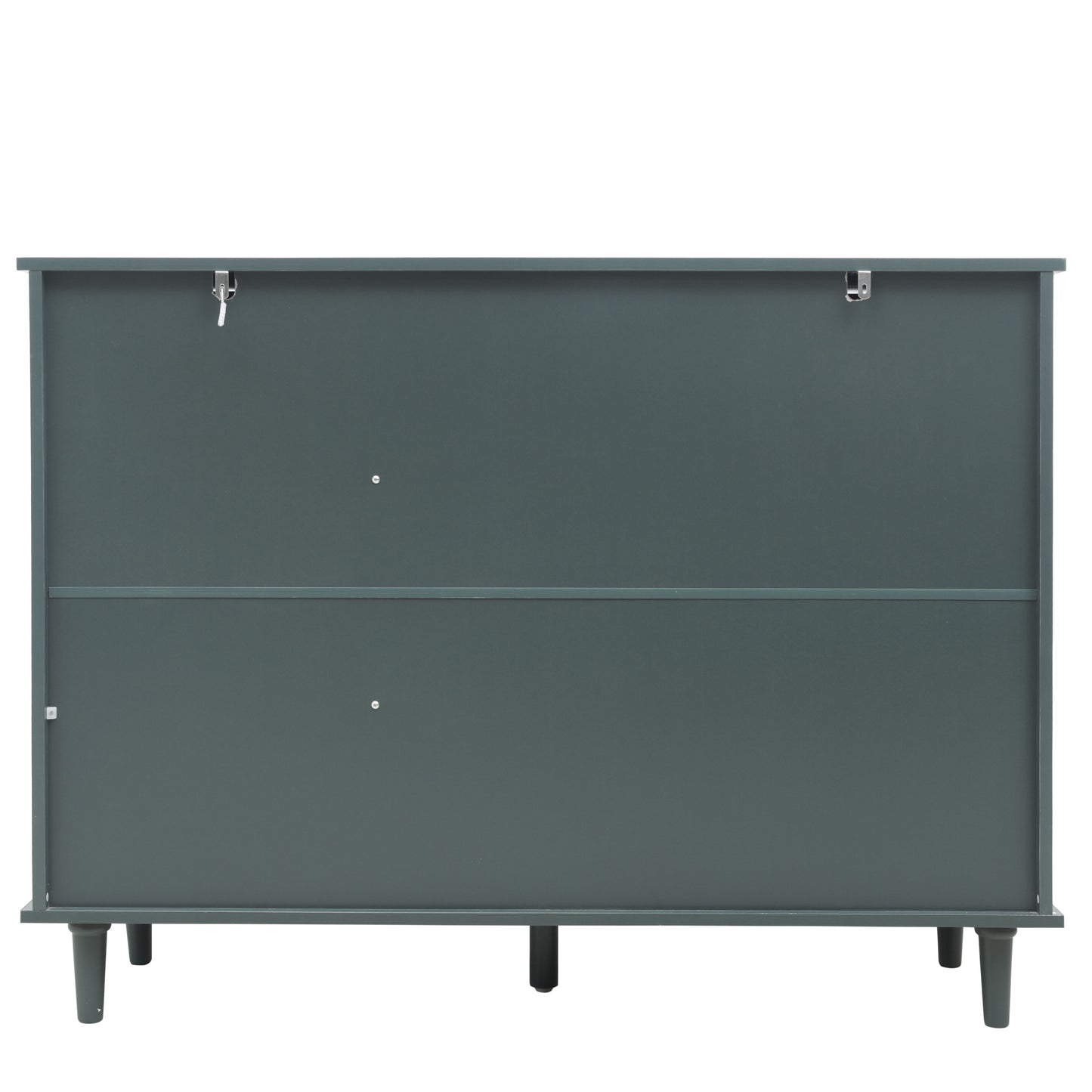 3 Door 3 Drawer Cabinet, American Furniture, Suitable For Bedroom, Living Room, Study - Dark Green