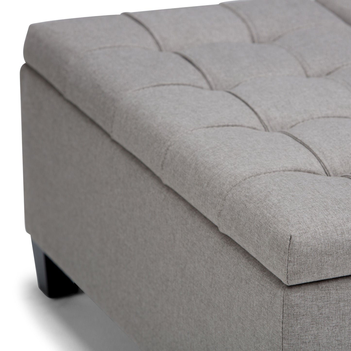 Harrison - Coffee Table Storage Ottoman - Dove Gray