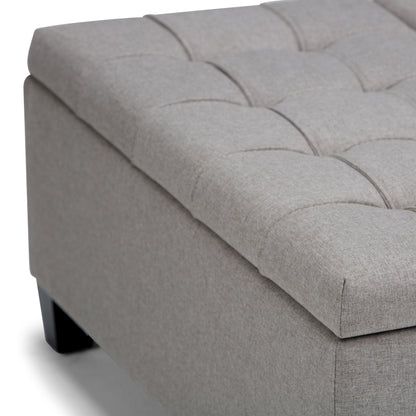 Harrison - Coffee Table Storage Ottoman - Dove Gray