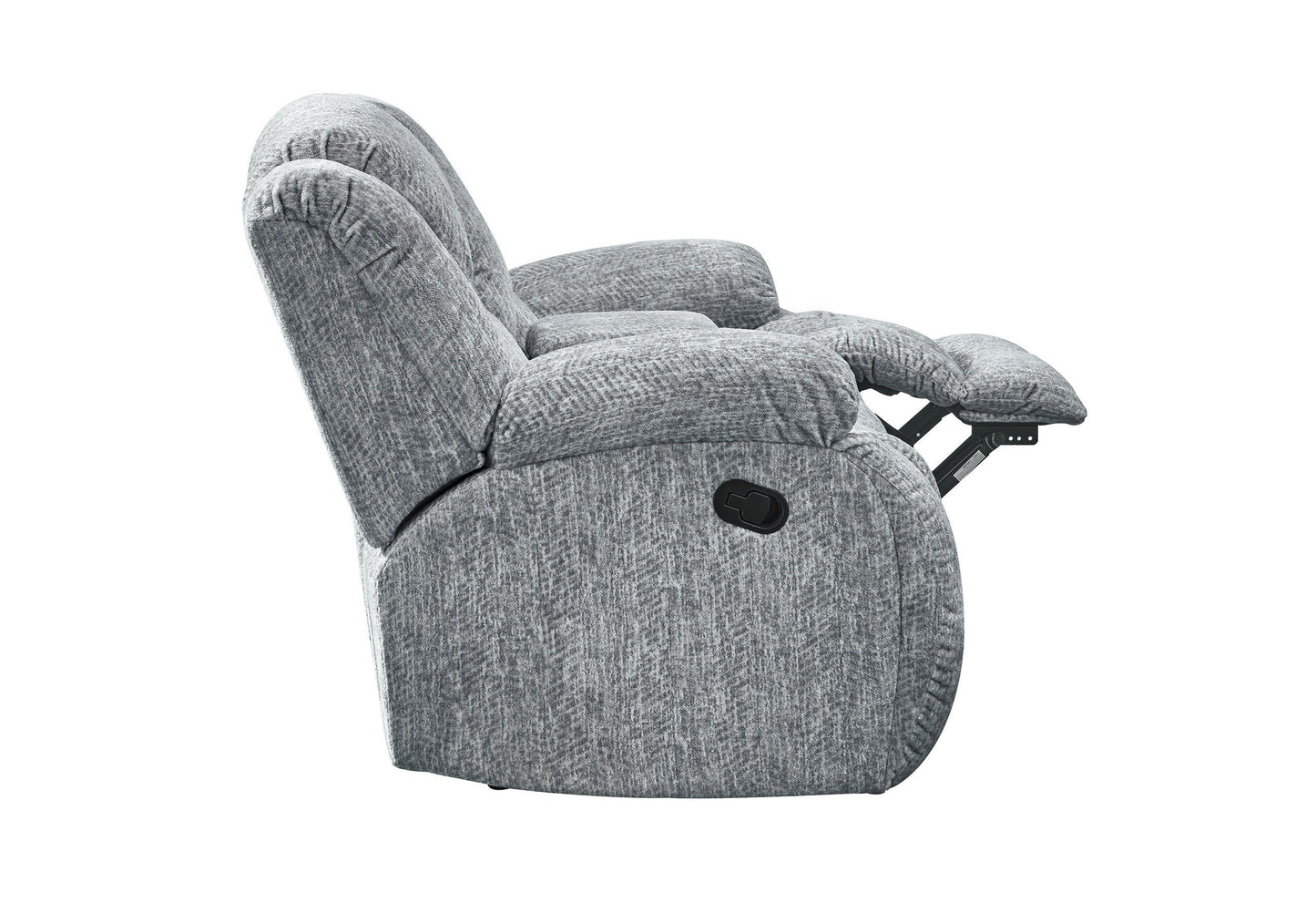 Stonic - Console Reclining Loveseat - Gray