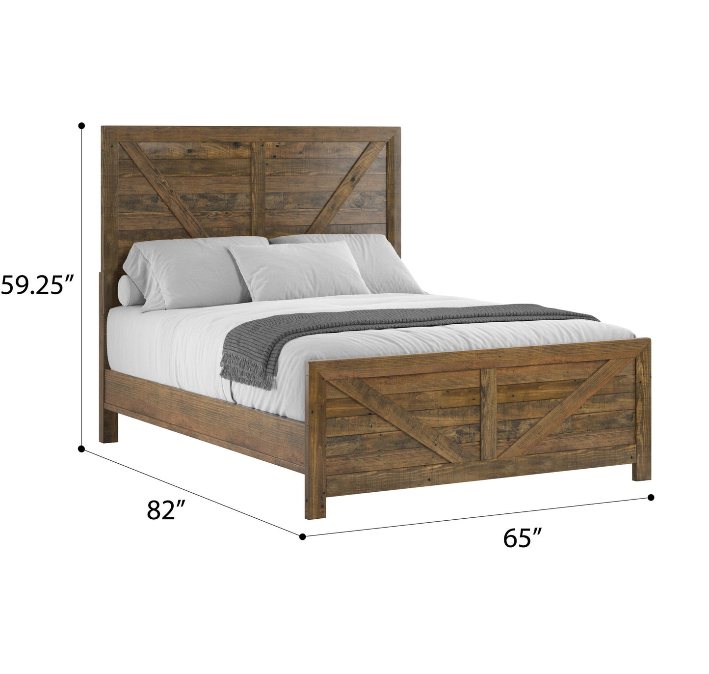Lisque - Queen Bed - Brown
