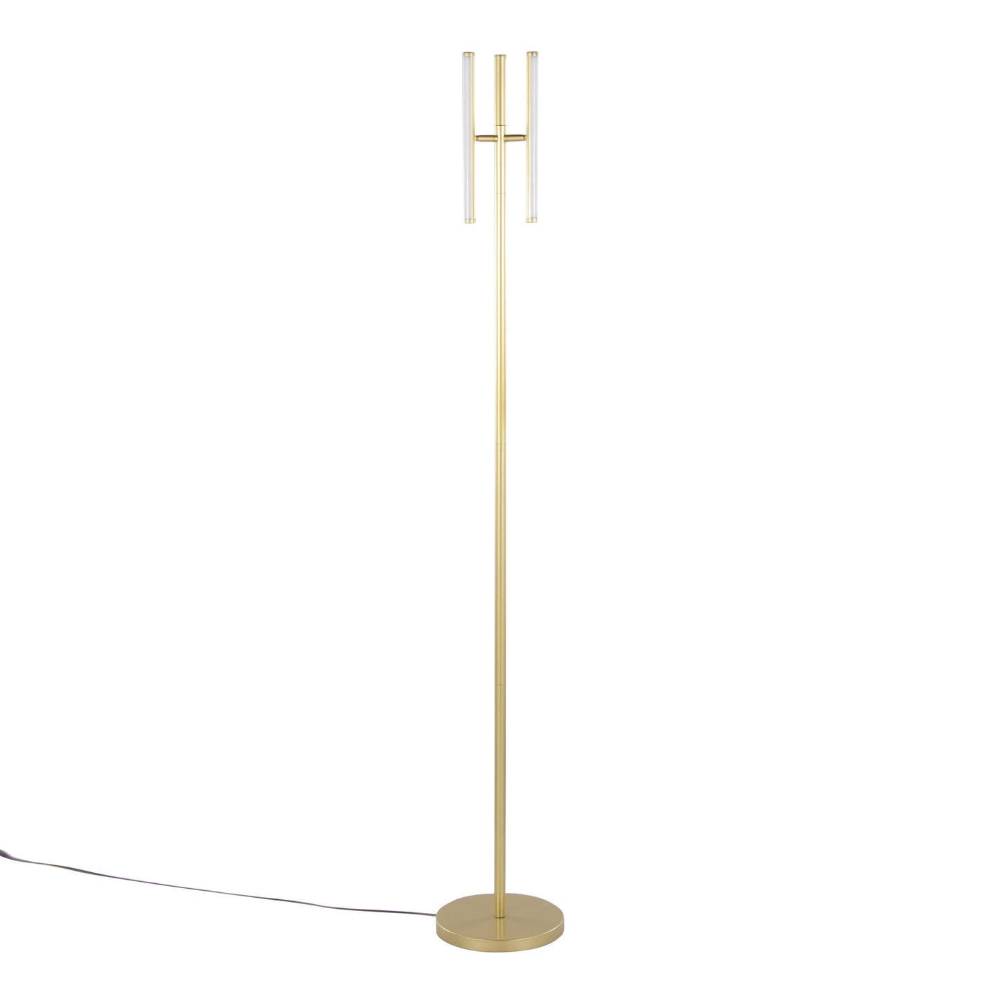 Icicle - Modern Swivel Floor Lamp - Gold