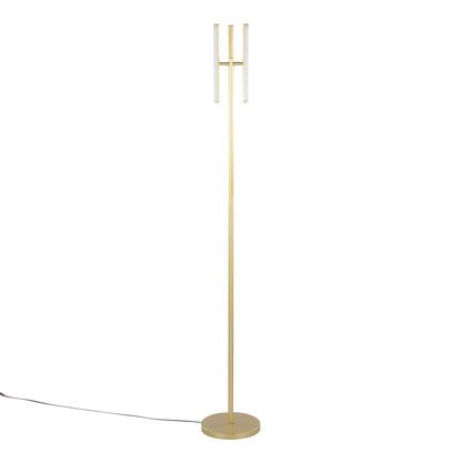 Icicle - Modern Swivel Floor Lamp - Gold