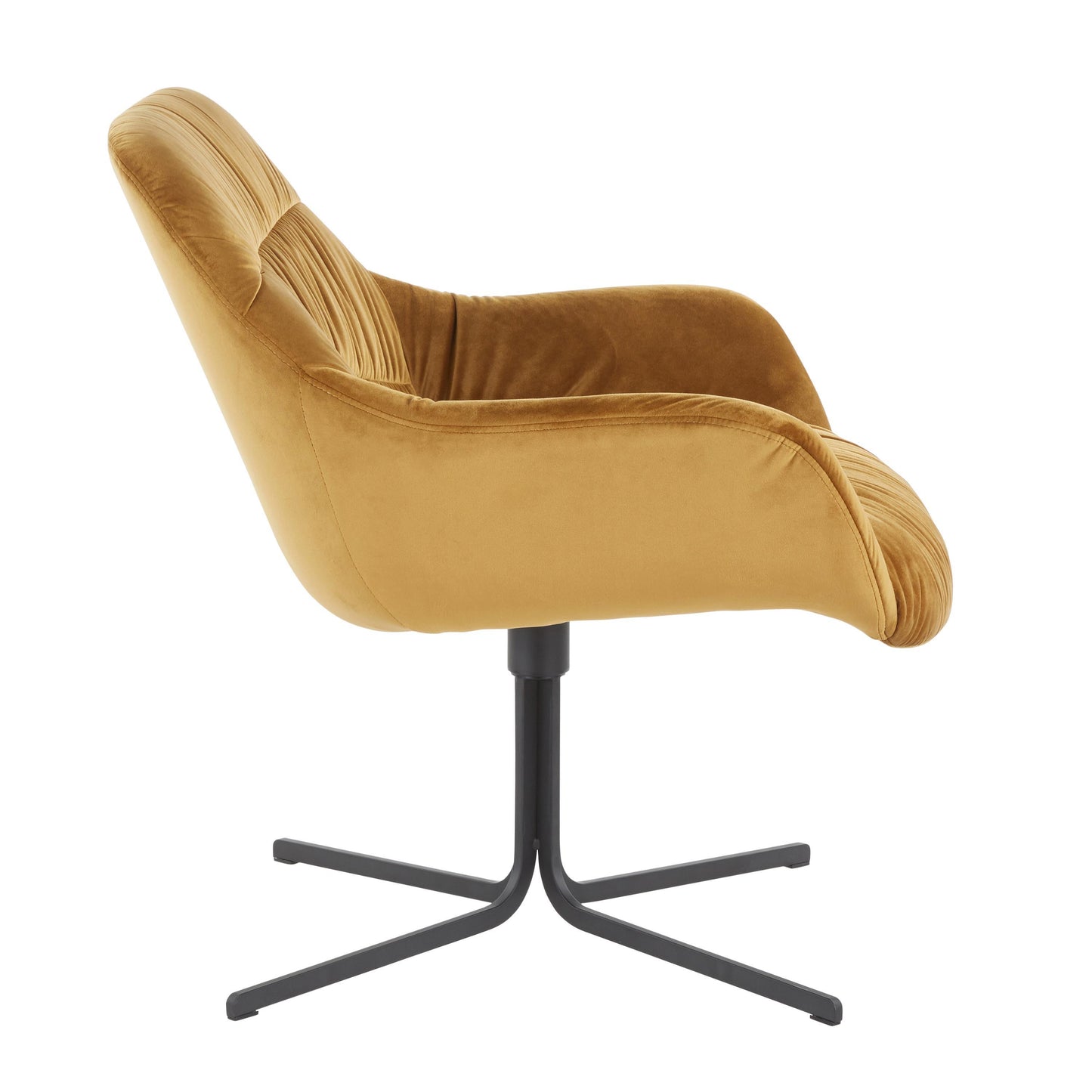 Wayne - Contemporary Swivel Lounge Chair - Black / Chartreuse