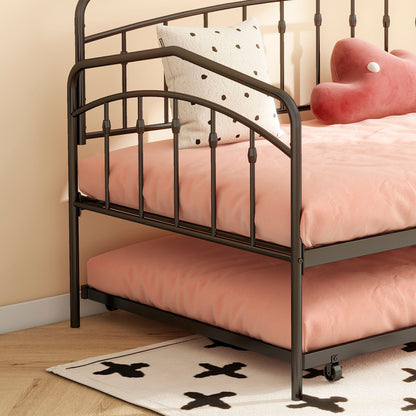Fox - Twin Daybed With Twin Trundle - Black