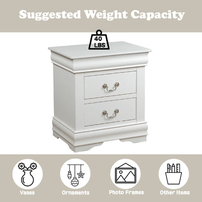 Louis Philippe - Nightstand - White