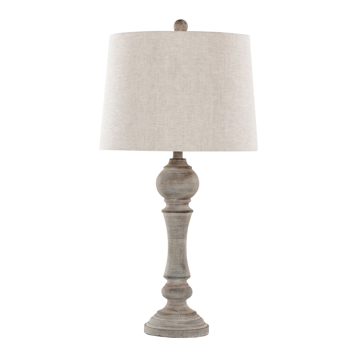 Winston - Farmhouse Poly Table Lamp (Set of 2) - Reclaimed Gray / Oat