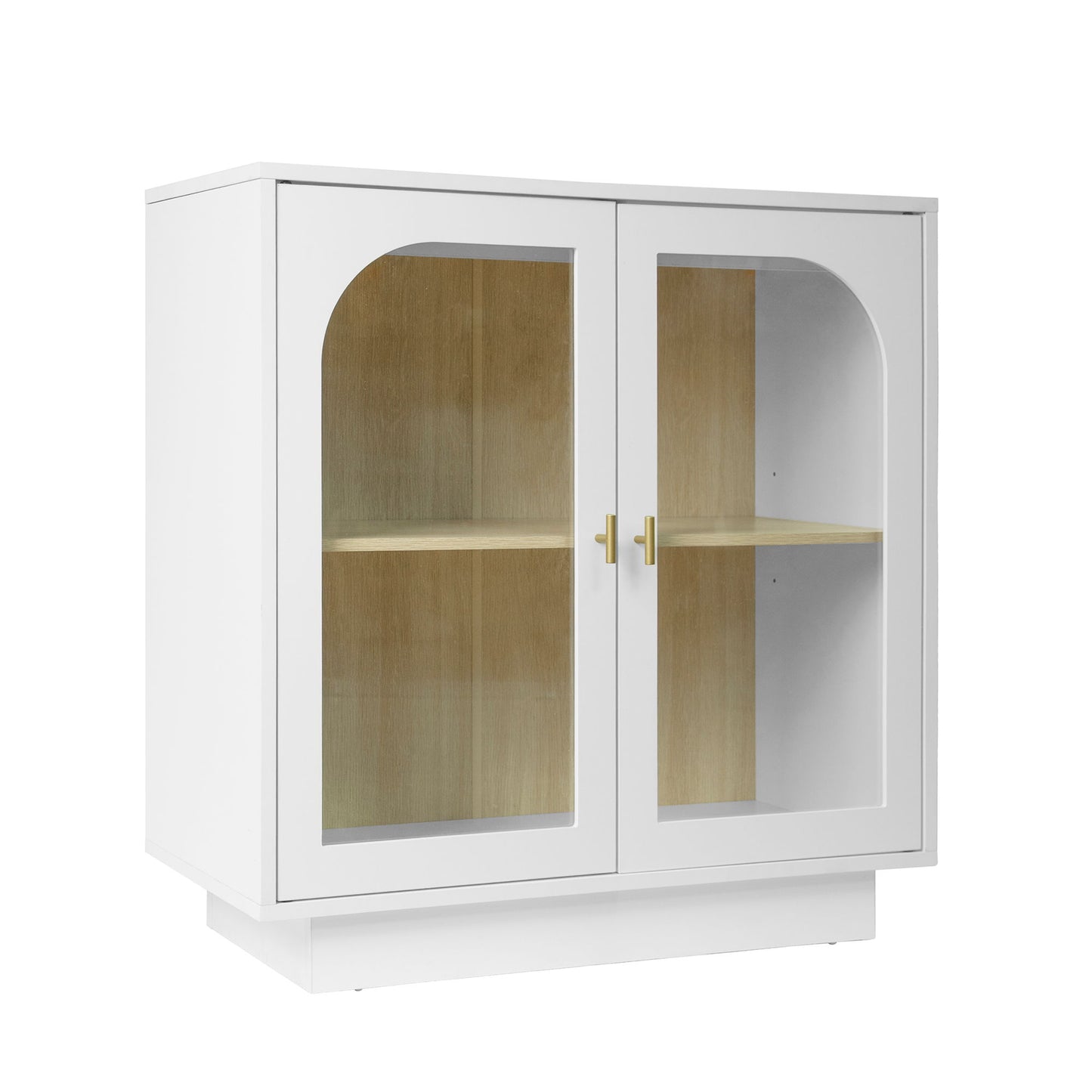 Storage Cabinet With Door For Living Room, Dining Room, Study - White