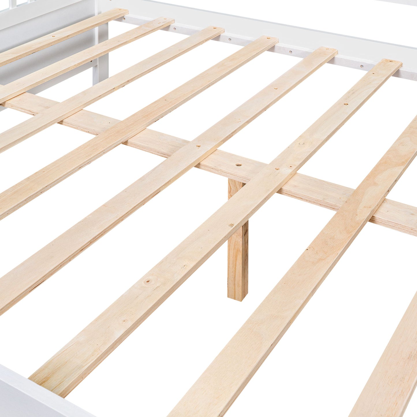 Full Size Daybed With Support Legs - White