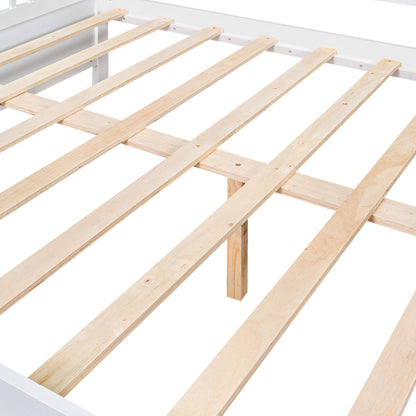 Full Size Daybed With Support Legs - White
