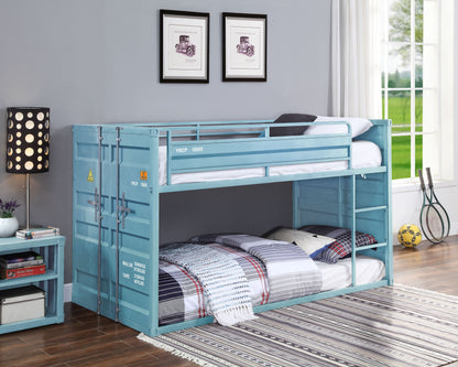 Cargo - Twin Twin Bunk Bed - Aqua