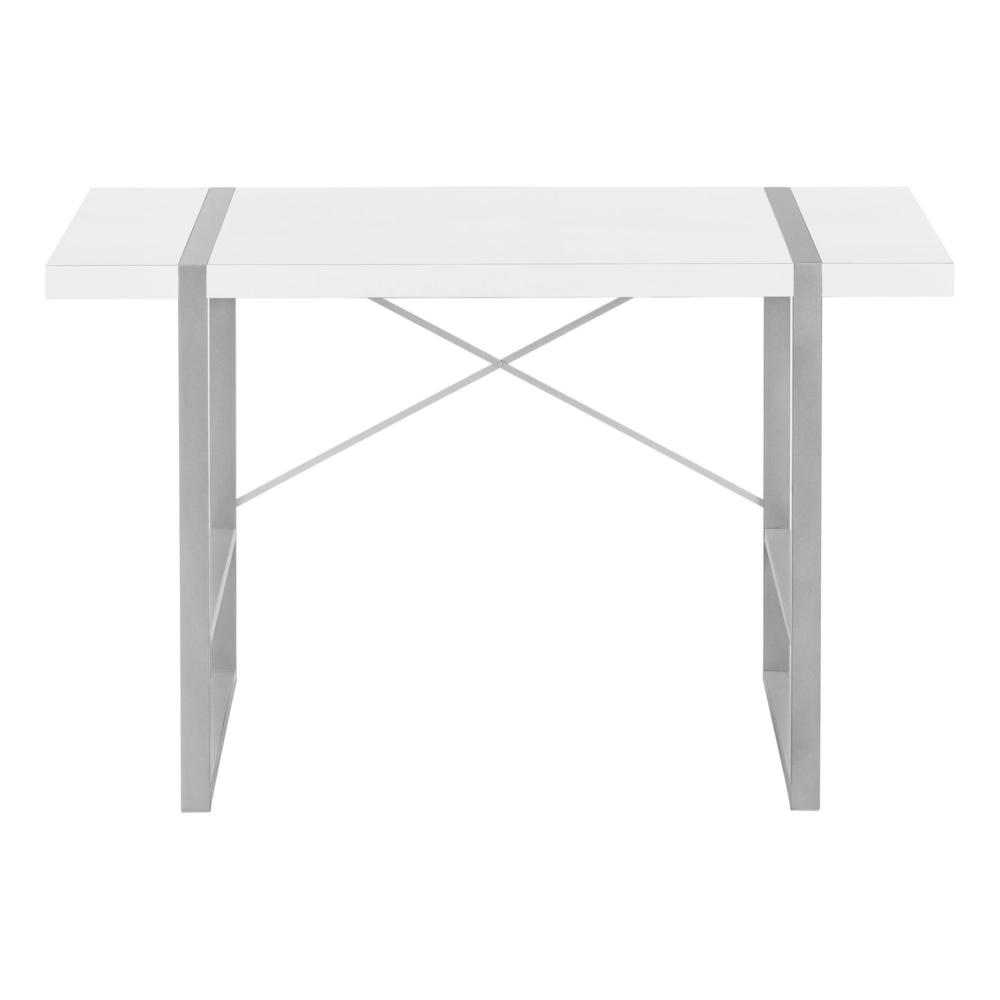 Computer Desk For Home Office, Laptop, Contemporary Versatile Placement - White