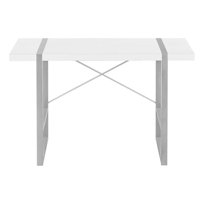 Computer Desk For Home Office, Laptop, Contemporary Versatile Placement - White