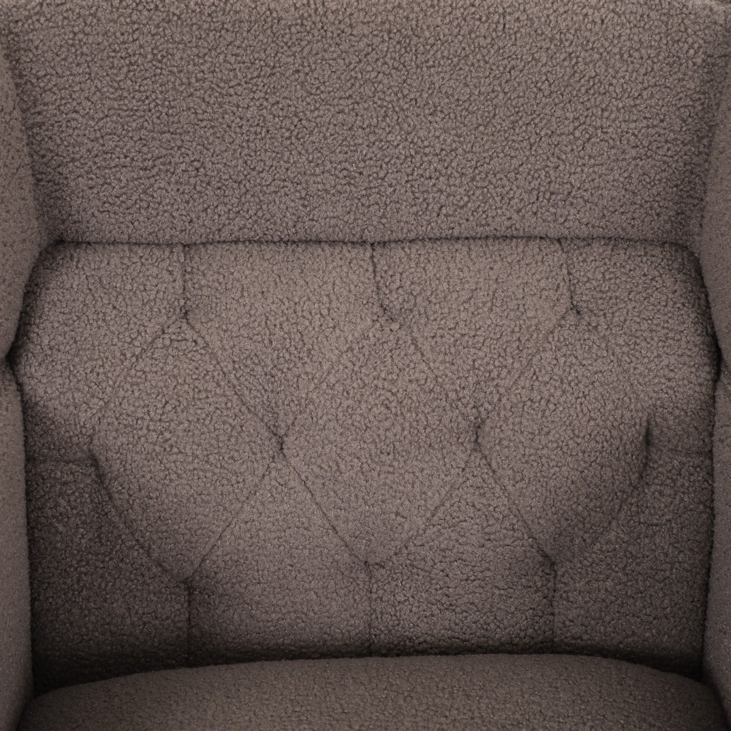 Upholstered Accent Chair Tufted Armchair For Living Room, Russet - Brown