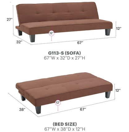Alan - Sofa Bed - Chocolate