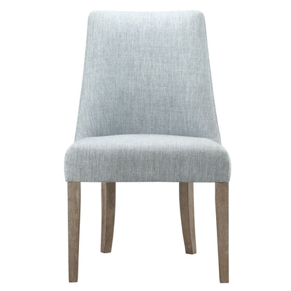 Farmhouse Upholstered Dining Chair (Set of 2) - Light Blue