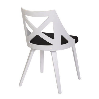 Charlotte - Farmhouse Chair (Set of 2) - White / Charcoal