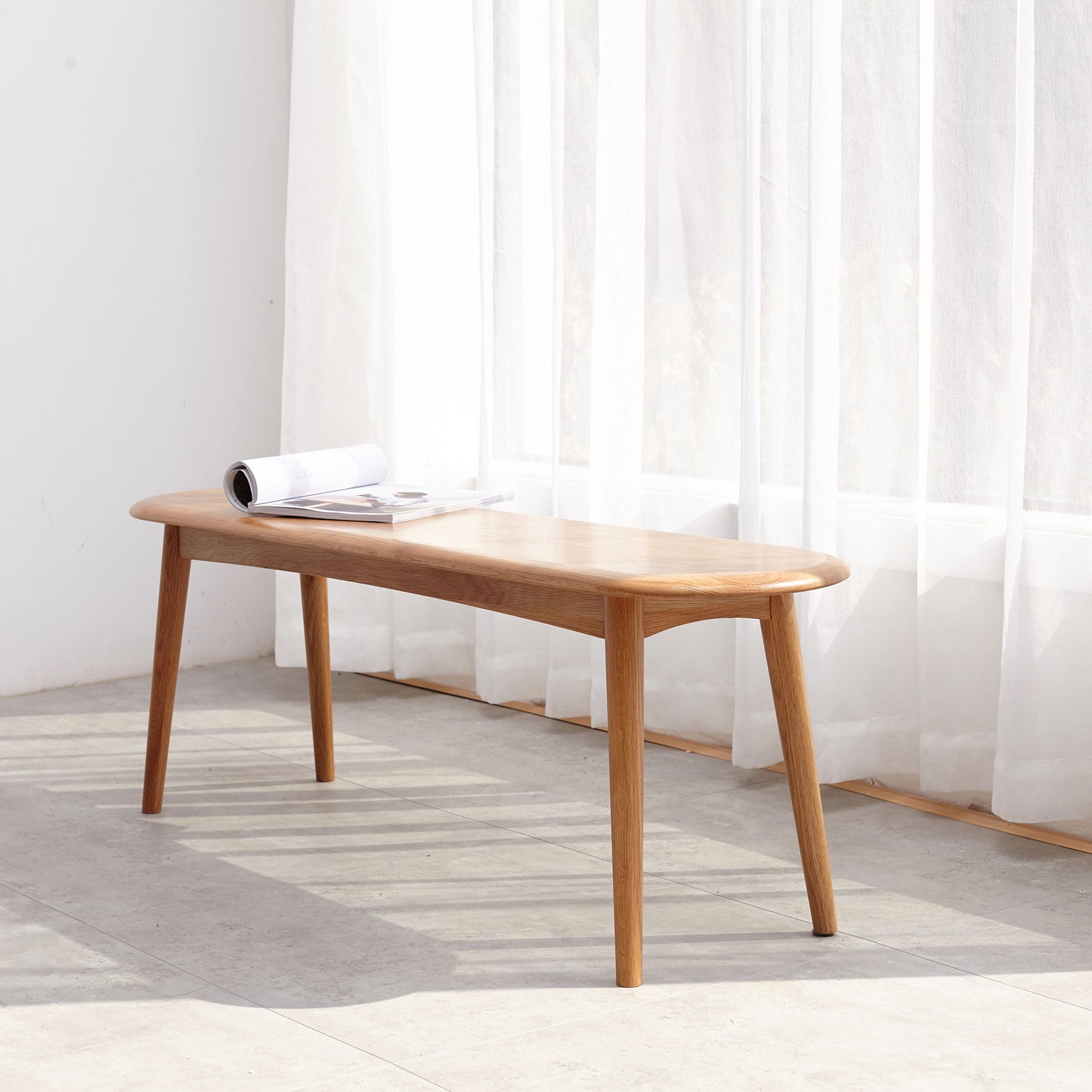 Dining / Table Bench For Living Room - Natural Oak