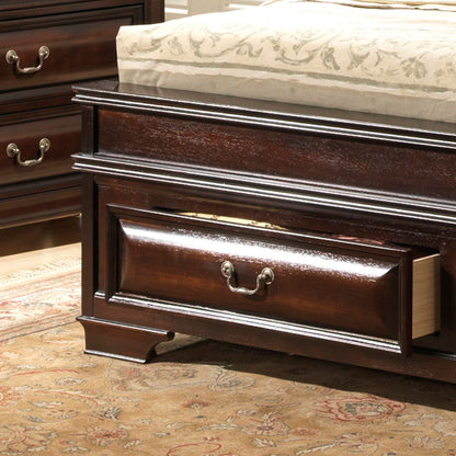 Lavita - King Storage Drawers Bed - Cappuccino