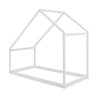 Twin Size Playhouse Style Bed - White